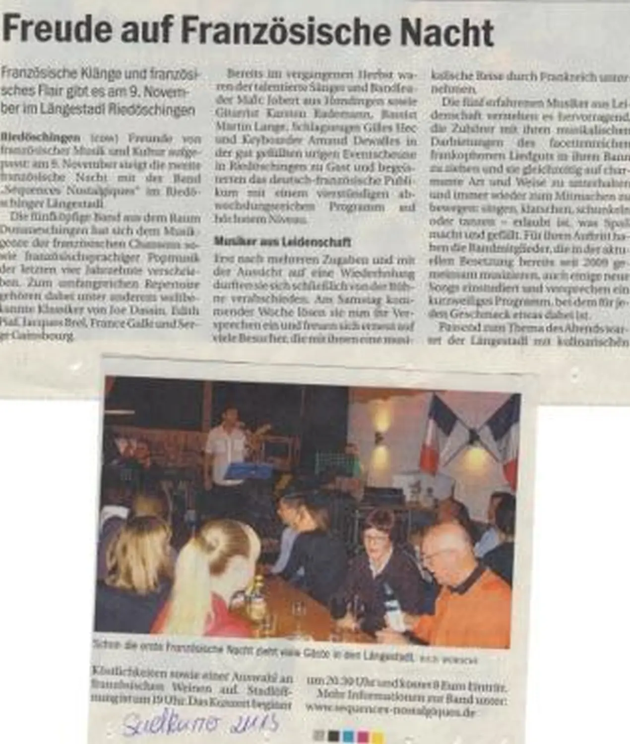 Zeitungsteil Längestadl